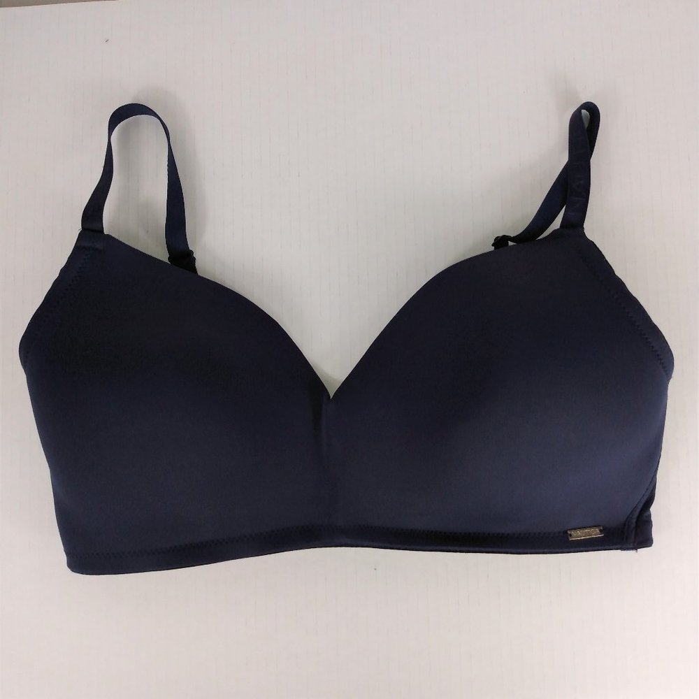 Nautica Wireless Comfort Navy Blue Bra Size: 38D